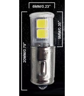 Ampoule de Tableau de Bord BA9 (9mm) 3 watts