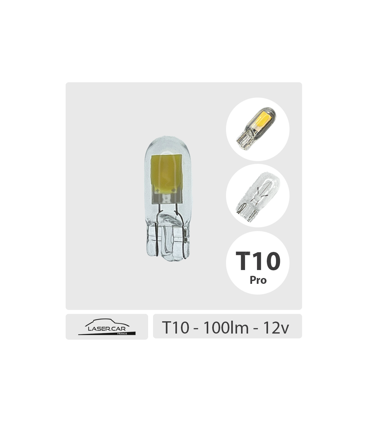 Ampoule LED universelle feux de recul/courtoisie CAN BUS intégré T10 -  Speed Wheel