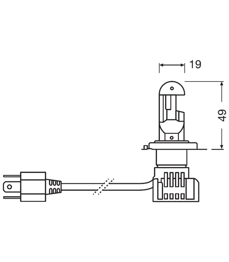 LED H4 Osram, Homologué route