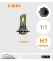 H7 LED 100w*, 12v Plug & Play,  X-max1:1